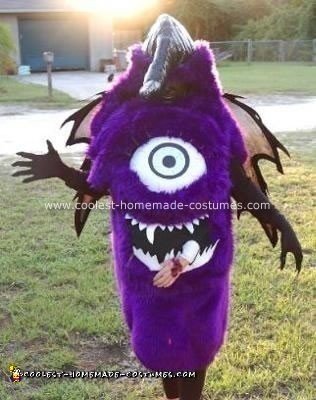 One eyed one horn flying purple people eater costume