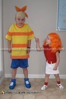 Coolest Phineas and Candace Flynn Kid's Couple Costume