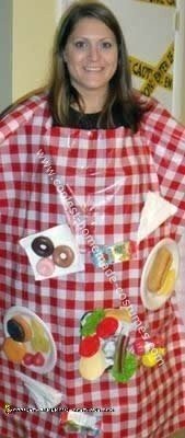 Homemade Picnic Table DIY Halloween Costume