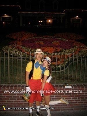 Homemade Pinocchio Couple Costume