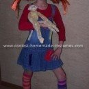 Homemade Pippi Longstockings Halloween Costume