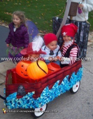 Coolest Pirate, Captain Hook, and Smee Costume with Pirate Ship