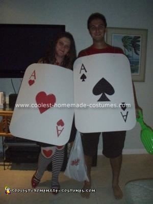 Homemade Pocket Aces Couple Costume