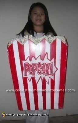 Homemade Popcorn Halloween Costume