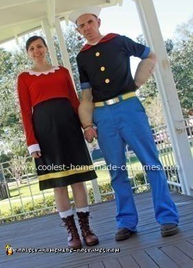 Coolest Popeye and Olive Oyl Halloween Costume