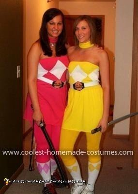 Homemade Power Rangers Woman's Couple Costume