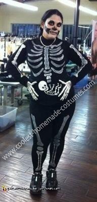 Homemade Pregnant Skeleton Costume