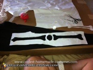 Homemade Pregnant Skeleton Costume