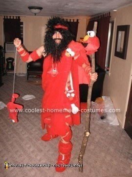 Homemade Pre-Historic Elmo Slayer Costume