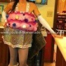 Coolest Pretty Pink Homemade Cupcake Costume (with cherry headpiece!)