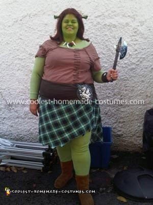 Homemade Princess Fiona Costume