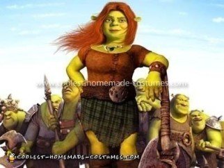 Homemade Princess Fiona Costume