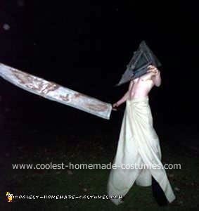 Homemade Pyramid Head Costume