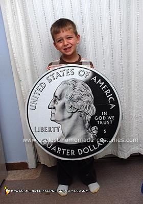 Homemade Quarter Coin Costume