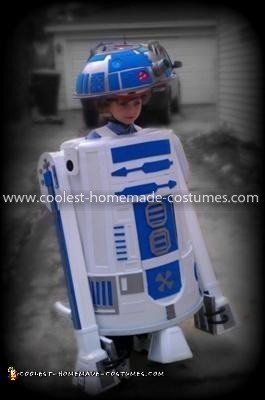 Homemade R2D2 Halloween Costume