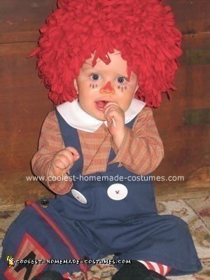 Homemade Raggedy Andy Halloween Costume