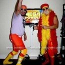 Homemade Randy "Macho Man" Savage and "Hulk Hogan" Couple Costume