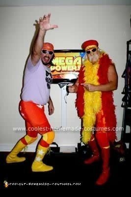 Homemade Randy "Macho Man" Savage and "Hulk Hogan" Couple Costume