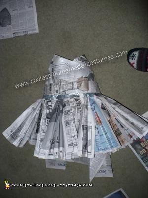 Recycled Newspaper Costume