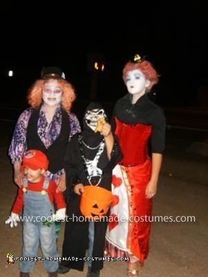 Homemade Red Queen and Mad Hatter Costume