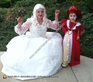 Homemade Red Queen from Tim Burton's Alice in Wonderland Girl's Costume Idea