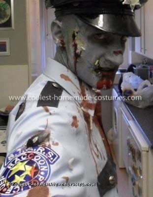 Homemade Resident Evil Zombie Cop Costume