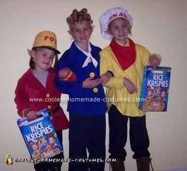 Homemade Rice Krispies Group Costume