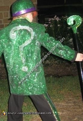 Homemade Riddler DIY Child Halloween Costume Idea