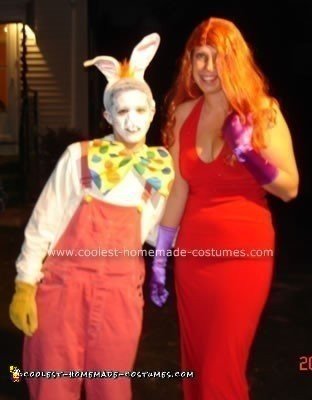 Homemade Roger Rabbit and Jessica Rabbit Costumes