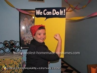 Homemade Rosie the Riveter Costume