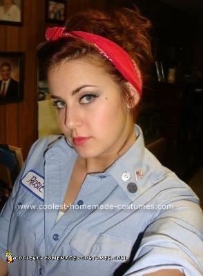 Homemade Rosie the Riveter Costume