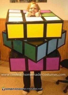 Homemade Rubiks Cube Costume