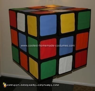 Homemade Rubik's Cube Halloween Costume