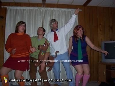 Homemade Scooby Doo and the Gang Group Costume
