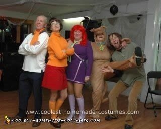 Homemade Scooby Doo and the Mystery Inc Gang Costume