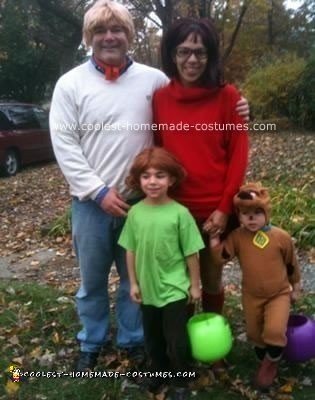 Homemade Scooby Doo Gang Family Costume