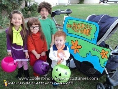 Homemade Scooby Doo Group Costume