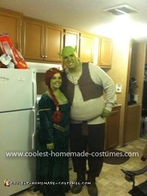 Homemade Shrek and Fiona Costume