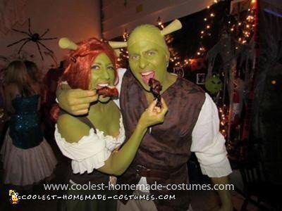 Homemade Shrek and Fiona Costume