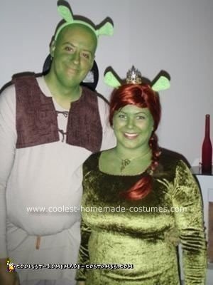 Homemade Shrek and Fiona Costumes