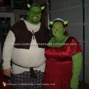 Homemade Shrek and Fiona Couple Costume
