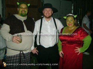 Homemade Shrek and Fiona Couple Costume
