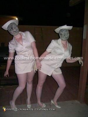 Homemade Silent Hill Bubble Head Nurse Costume