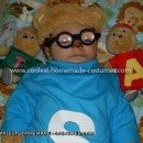 Homemade Simon Chipmunk Baby Costume