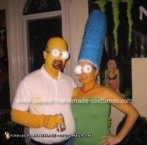 Home and Marge Simpson Halloween Costume