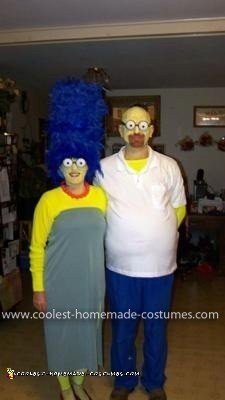 Homemade Simpsons Couple Costume