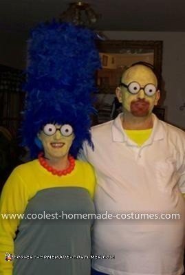 Homemade Simpsons Couple Costume
