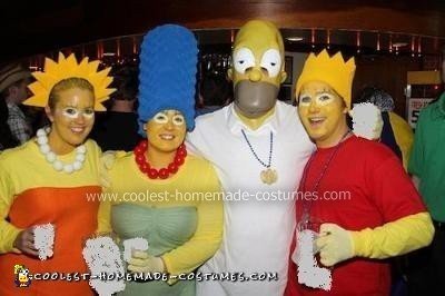 Simpsons Group Costume