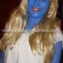 Homemade Smurfette Costume