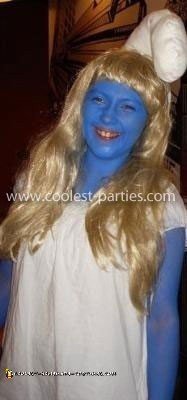 Homemade Smurfette Costume